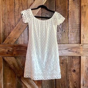 Altar’d State short white lace dress